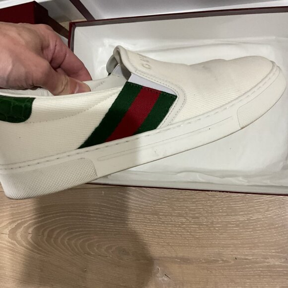 GUCCI Ace Men's Slip On Shoe White - Picture 3 of 10